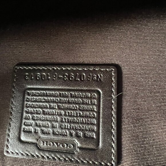 Y2K COACH SOHO HAMPTON SATCHEL BUCKLE LEATHER TWO TONE BAG - Picture 8 of 9